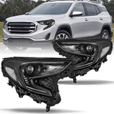 VehicleAid Headlights For 2018-2021 GMC Terrain HID/Xenon Model